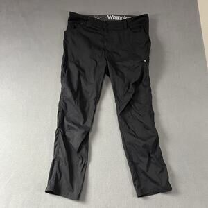 Wrangler ATG Pants Mens 38X30 Black Synthetic Utility Cargo Hiking Workwear